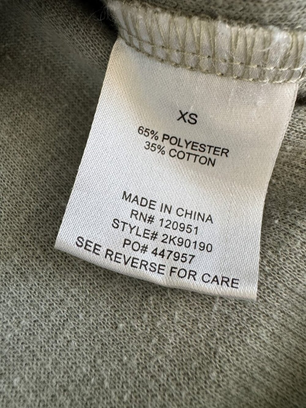 Hippie Rose Oversized Button Down Shirt Shacket Sage Green Lightweight XS - Picture 10 of 10